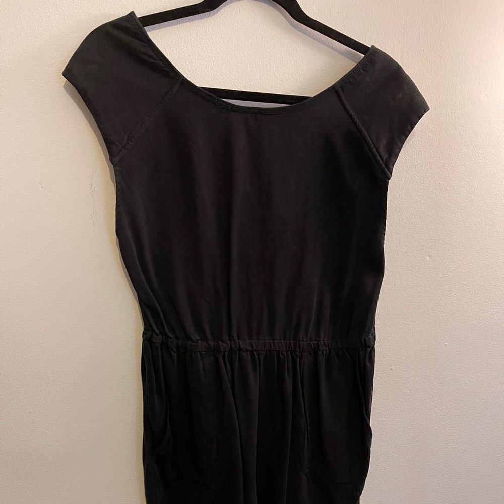 Wilfred Black Dress with back dip